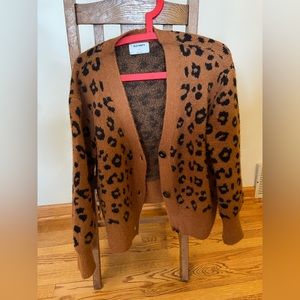 Cozy Cheetah print cardigan